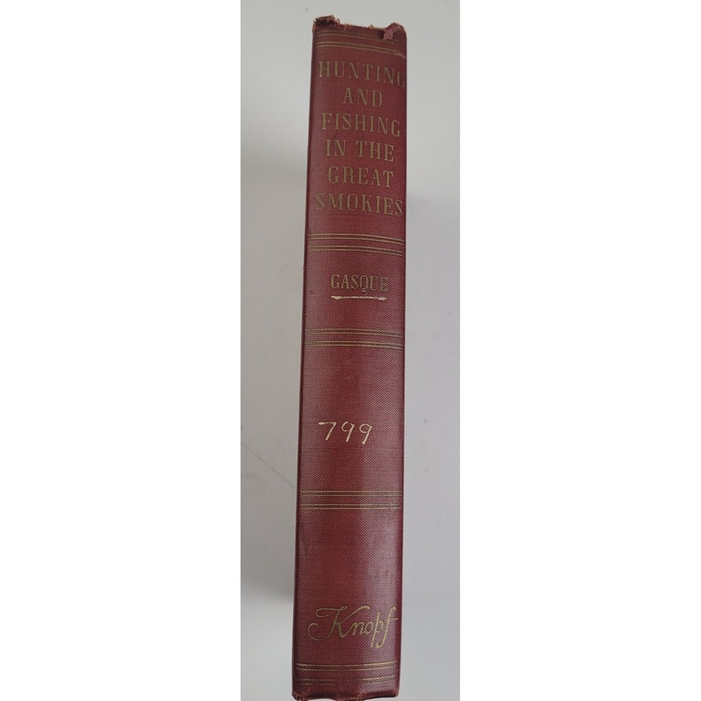 Hunting & Fishing in the Great Smokies (1948 1st ED HC) Jim Gasque ex lib